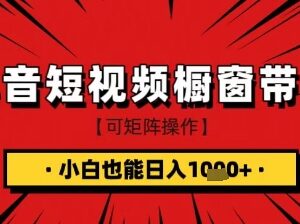 抖音短视频食品橱窗带货实操教程 零基础小白可快速上手-雨叶虚拟资源网