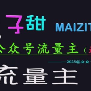 2025麦子甜公众号流量主最新核心玩法 手把手教学收益稳定-雨叶虚拟资源网