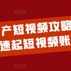 2024房产短视频运营全攻略 0基础小白从0到1快速起号教程-雨叶虚拟资源网