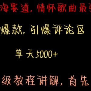 视频号情怀歌曲冷门蓝海赛道 从剪辑到变现保姆级实操教程-雨叶虚拟资源网