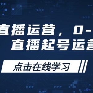 小红书直播0-1起号实操手册 全流程运营方法干货分享-雨叶虚拟资源网