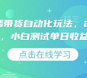 2025视频号直播带货自动化玩法 无真人托管实操攻略-雨叶虚拟资源网