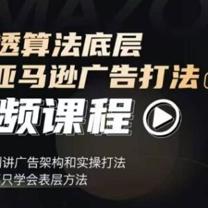亚马逊SP广告底层算法拆解 从架构搭建到实操打法全攻略-雨叶虚拟资源网