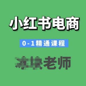 小红书电商从0到1精通课程 新手开店全流程实操教学-雨叶虚拟资源网