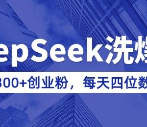 用DeepSeek洗公众号爆文引流创业粉 知识付费变现实操教程-雨叶虚拟资源网