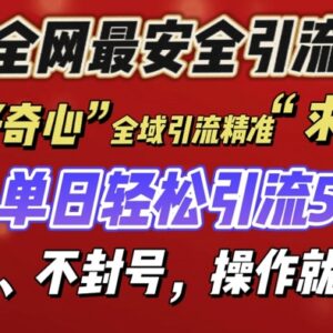 2024年12月安全引流创业粉技巧 低风险不封号实操方法分享-雨叶虚拟资源网