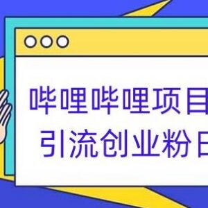 B站引流创业粉项目全拆解 日引300+实操教程小白可轻松上手-雨叶虚拟资源网