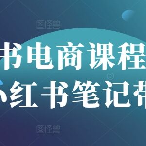 2025小红书电商系统课程 笔记带货开店直播全流程实操教学-雨叶虚拟资源网