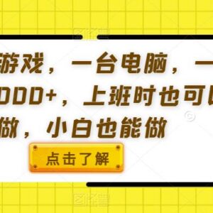 小白可上手的游戏类电脑副业教程 上班空闲时间也能操作-雨叶虚拟资源网