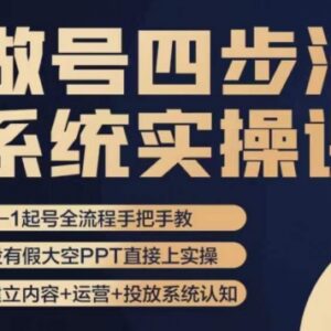 0-1账号起号全流程详解 四步法梳理做号各环节实操要点-雨叶虚拟资源网