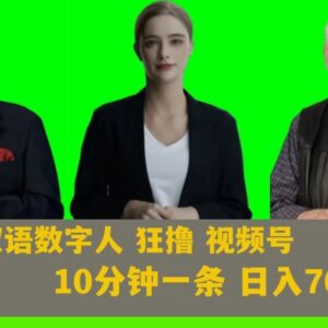 利用AI生成双语数字人运营视频号 借助分成计划获收益玩法全解析-雨叶虚拟资源网