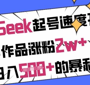 用DeepSeek做小红书养生号 快速起号涨粉变现实操教程-雨叶虚拟资源网