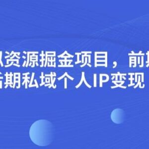 小红书虚拟资源掘金项目玩法 从卖简历模板到私域IP长期变现教程-雨叶虚拟资源网