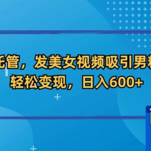 快手账号全自动托管发美女视频引粉 网盘拉新变现项目玩法揭秘-雨叶虚拟资源网