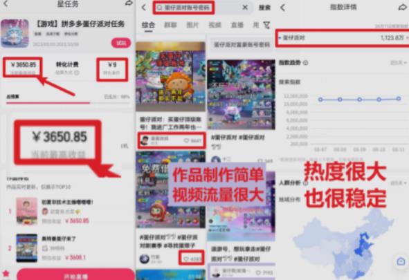 靠蛋仔派对日入3600+,会截图就能做,保姆式教学无脑操作(教程+资料)【揭秘】