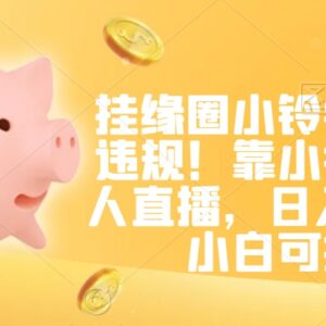 无版权小猪佩奇无人直播挂小铃铛玩法 小白可操作日入500+-雨叶虚拟资源网