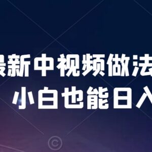 2024中视频计划保姆级教学 零基础新手可落地赚钱实操攻略-雨叶虚拟资源网