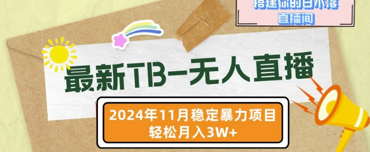 2024年11月淘宝无人直播玩法解析 低门槛带货增收实操指南