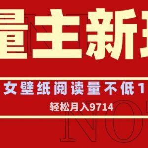 流量主全新玩法拆解:美女壁纸头像类账号高收益运营指南-雨叶虚拟资源网