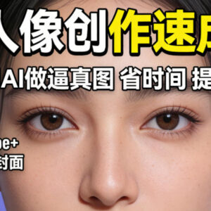 零基础AI人像创作速成课 轻松制作高点击率YouTube及Instagram封面-雨叶虚拟资源网
