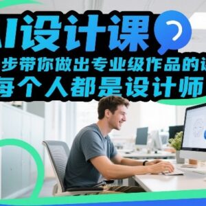 零基础可学AI设计实战课 手把手教你产出各类专业级视觉作品-雨叶虚拟资源网