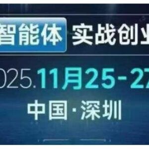 陈厂长AI智能体实战创业营深圳线下课 实操干货助力企业降本增长-雨叶虚拟资源网