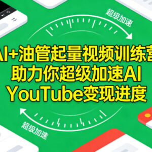 2025AI油管起量视频训练营 零基础快速掌握YouTube变现技巧-雨叶虚拟资源网