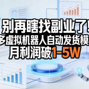 拼多多虚拟类目自动发货副业 单店月入1-5万实操玩法详解-雨叶虚拟资源网