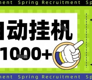 全自动移动端挂机项目实操指南 简单设置长期稳定单日收益超千元-雨叶虚拟资源网
