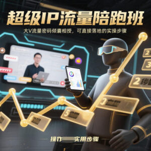 超级IP流量陪跑班 账号搭建到流量引爆全阶实操教程-雨叶虚拟资源网