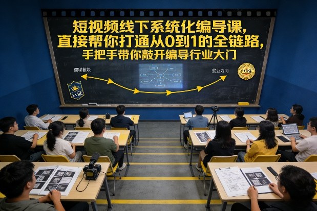 2025短视频线下系统化编导课 0基础全链路打通入门到实战