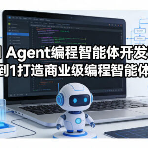 AI Agent编程智能体开发课 从0到1掌握商业级应用落地全流程-雨叶虚拟资源网