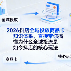 2026抖店全域投放商品卡教程 核心投流玩法全流程解析-雨叶虚拟资源网