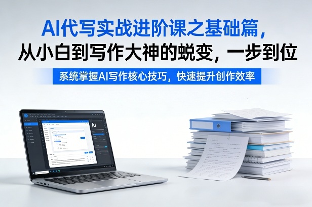 AI代写实战基础进阶课 零基础从小白到接单变现完整教程