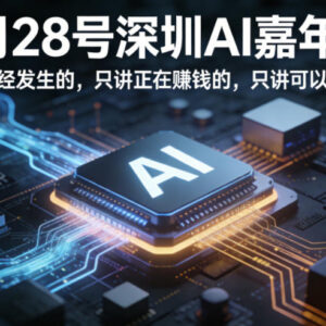 3月28日深圳AI嘉年华 一线实战派分享可复制AI赚钱实操方法-雨叶虚拟资源网