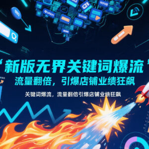 2026新版无界关键词爆流教程 电商店铺突破流量瓶颈实操方法-雨叶虚拟资源网