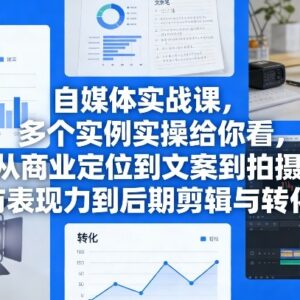 短视频自媒体全流程实战课 从定位创作到变现全环节实操教学-雨叶虚拟资源网