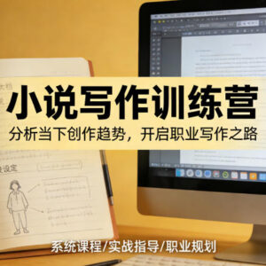 小说写作训练营课程详解 零基础进阶职业网文创作全攻略-雨叶虚拟资源网