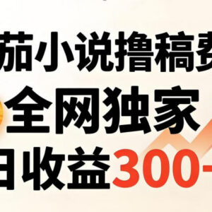 番茄小说撸稿费稳定副业实操指南 小白易上手日收益可达300+-雨叶虚拟资源网