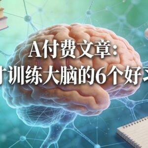 训练大脑提升智商的6个好习惯 高智商人群普遍践行的思维方法-雨叶虚拟资源网