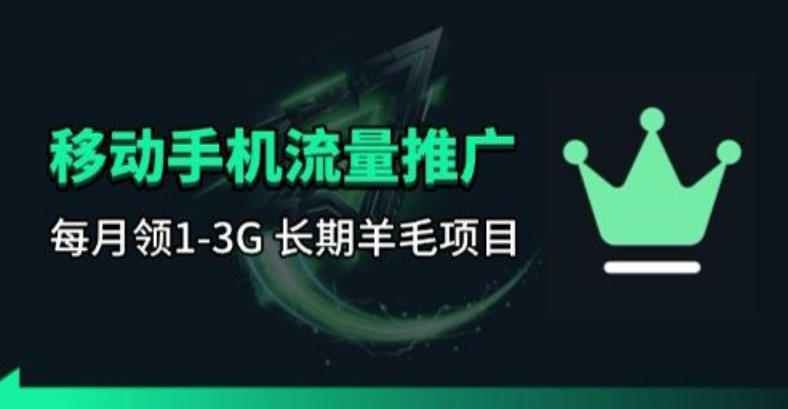 手机流量领取推广项目玩法 刚需类可长期操作的副业实操指南