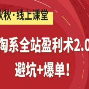 淘系全站盈利术2.0实操教学 电商运营避坑爆单全攻略-雨叶虚拟资源网