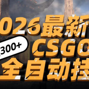 2026年CSGO饰品全自动捡漏项目 小白仅用手机即可操作赚差价-雨叶虚拟资源网