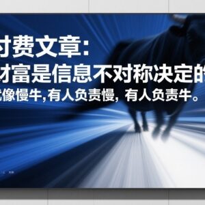 财富由信息不对称决定 普通人如何突破圈层获取高价值信息-雨叶虚拟资源网