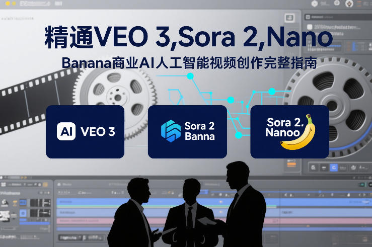 VEO 3、Sora 2、Nano Banana商业AI视频创作从入门到精通指南