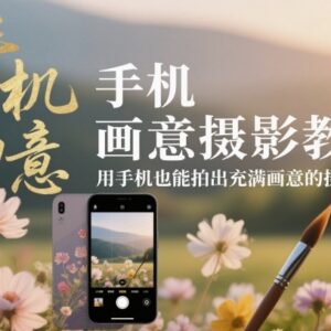 手机画意摄影全流程教程 零基础也能拍出氛围感大片-雨叶虚拟资源网