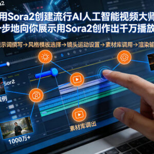 Sora2 AI视频创作大师班 手把手教你做出千万播放爆款作品-雨叶虚拟资源网