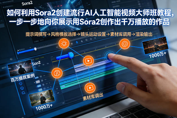 Sora2 AI视频创作大师班 手把手教你做出千万播放爆款作品