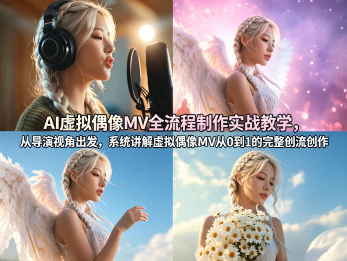 AI虚拟偶像MV全流程制作教学 导演视角从0到1系统实操教程