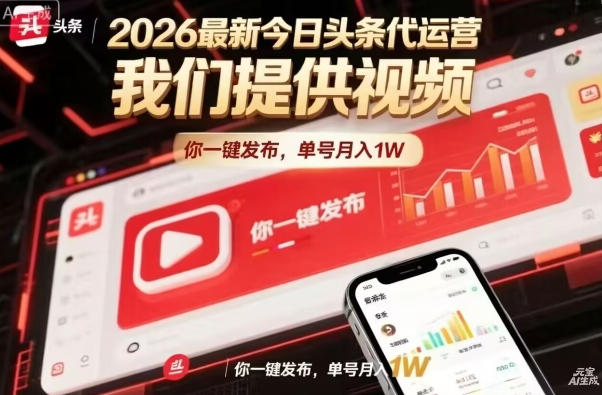 今日头条自媒体低门槛收益玩法揭秘 9:1分成模式操作简单收益稳定